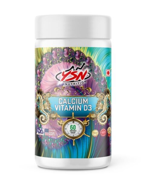 YSN Nutrition Calcium Vitamin D3 60 Capsules