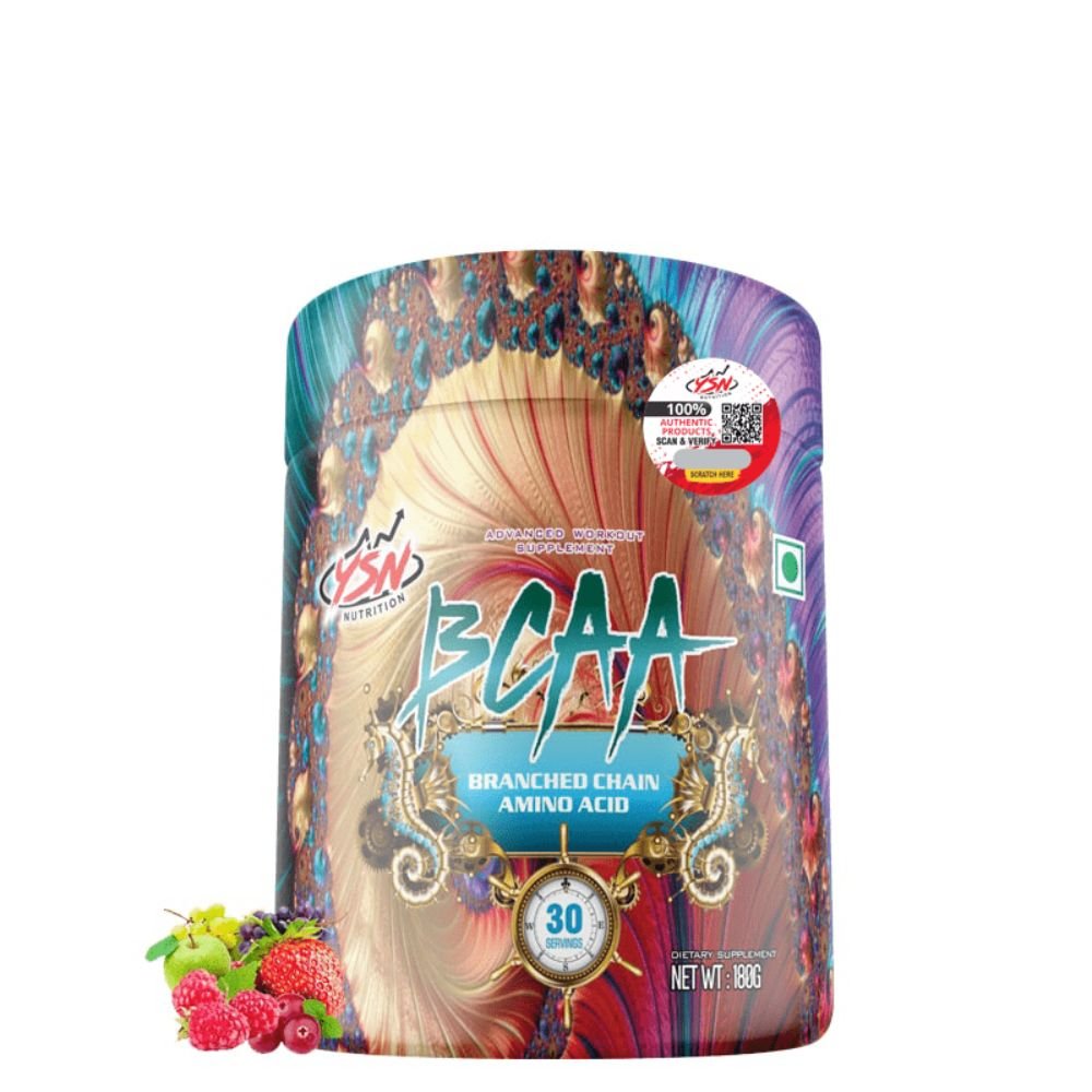 YSN Nutrition BCAA – Mix Fruit 180gm for Muscle Recovery & Performance