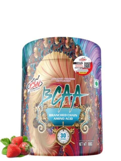 YSN Nutrition BCAA – Strawberry 180gm for Muscle Recovery & Performance