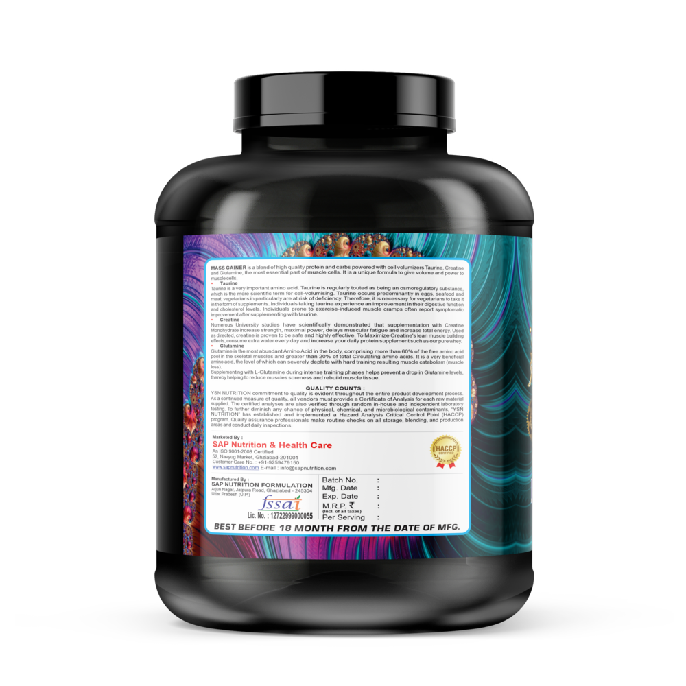 YSN Nutrition Mass Gainer, 2.75kg - Image 3