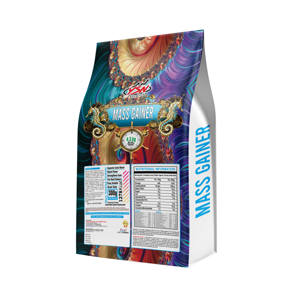 YSN Nutrition Mass Gainer Pouch, 4.5kg - Image 2