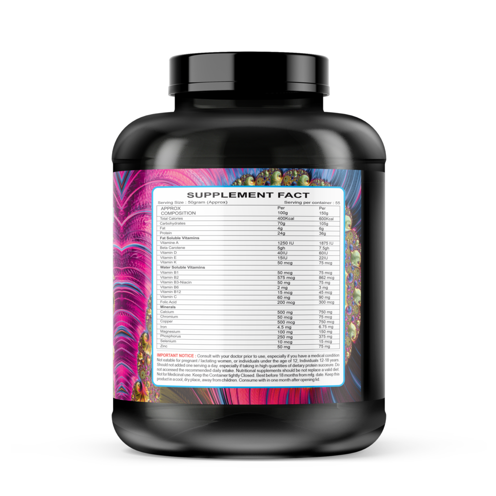 YSN Nutrition Muscle Gainer, 2.750kg - Image 2