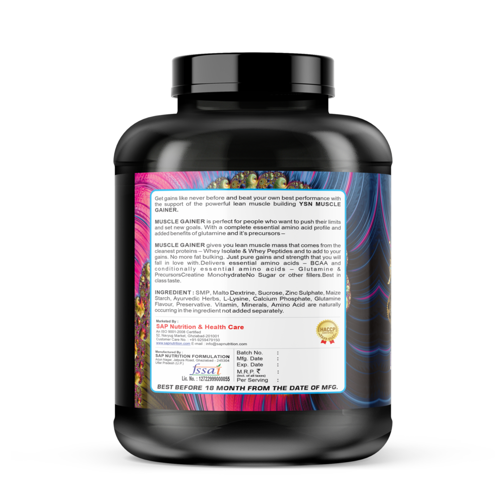 YSN Nutrition Muscle Gainer, 2.750kg - Image 3