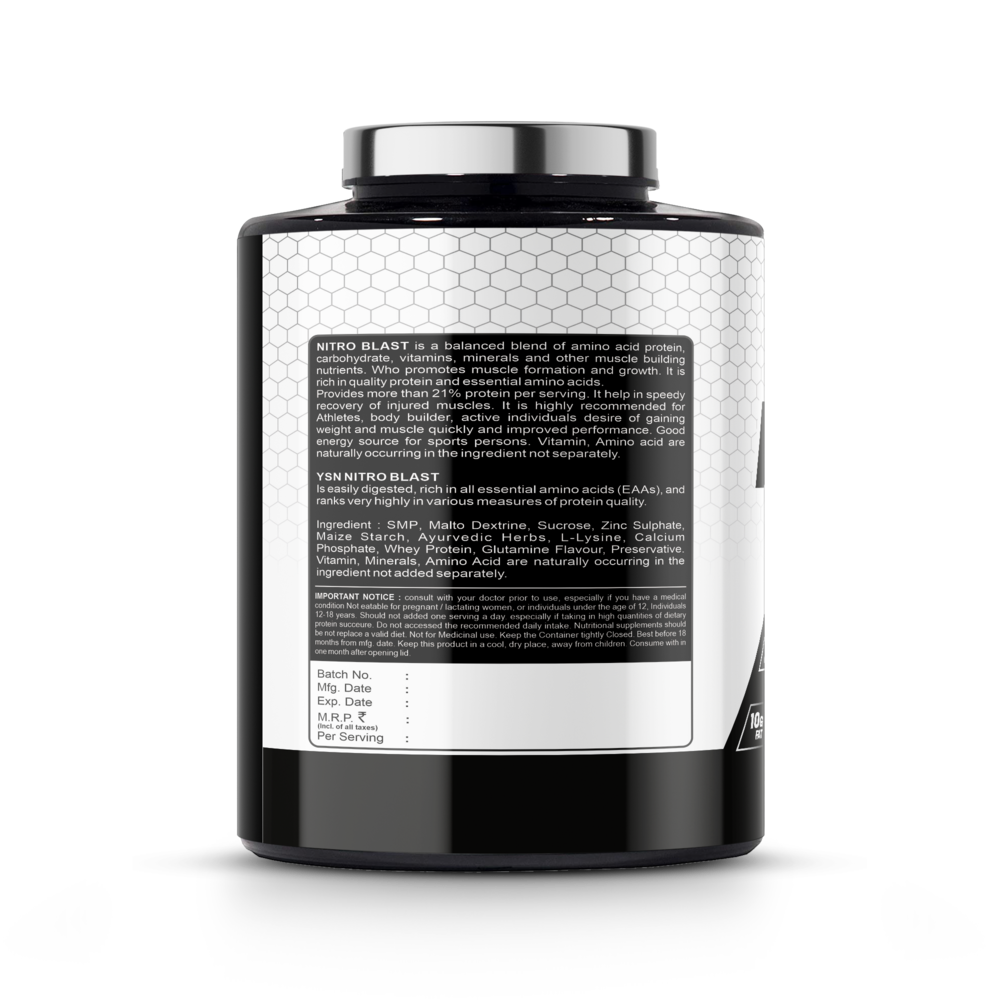YSN Nutrition Nitro Blast Silver Series, 2.75kg - Image 2