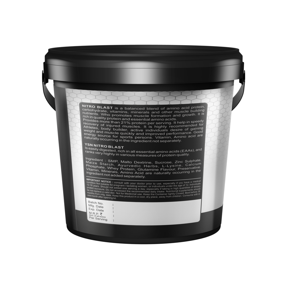 YSN Nutrition Nitro Blast Silver Series, 4500gm - Image 2