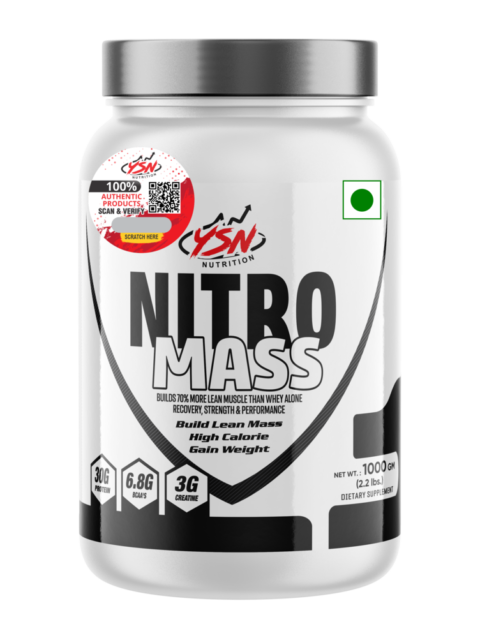 YSN Nutrition Nitro Mass Silver Series, 1000gm