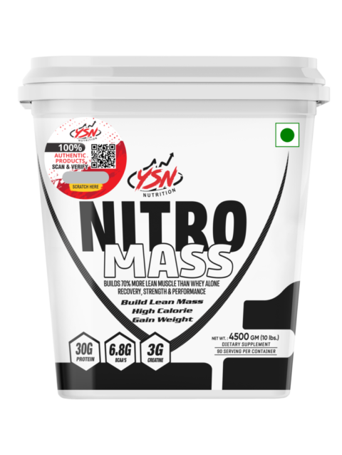 YSN Nutrition Nitro Mass Silver Series, 4500gm