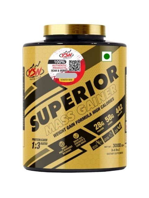 YSN Nutrition Superior Mass Gainer, 3000gm