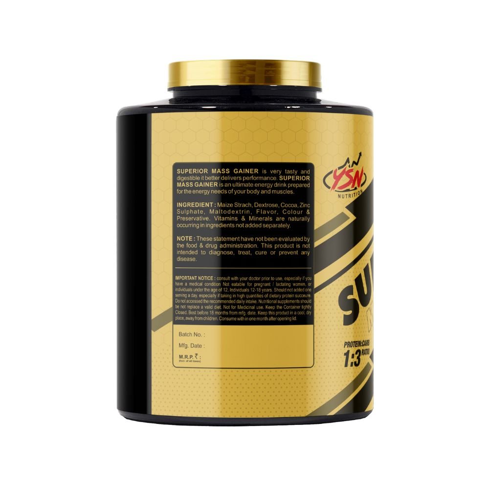 YSN Nutrition Superior Mass Gainer, 3000gm - Image 2