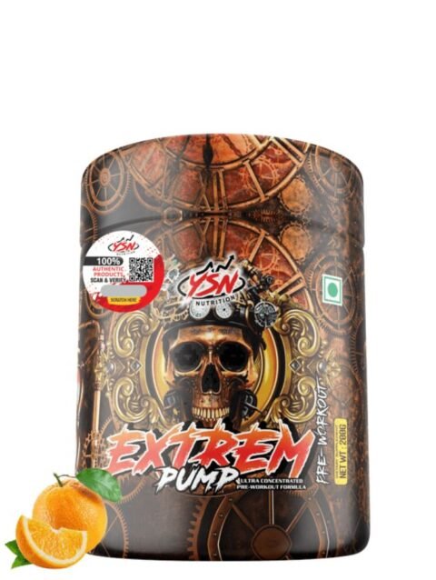 YSN Nutrition Extrem Pump Pre Workout, Orange 200gm