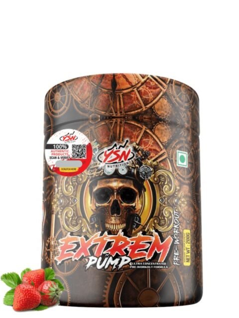 YSN Nutrition Extrem Pump Pre Workout, Strawberry 200gm