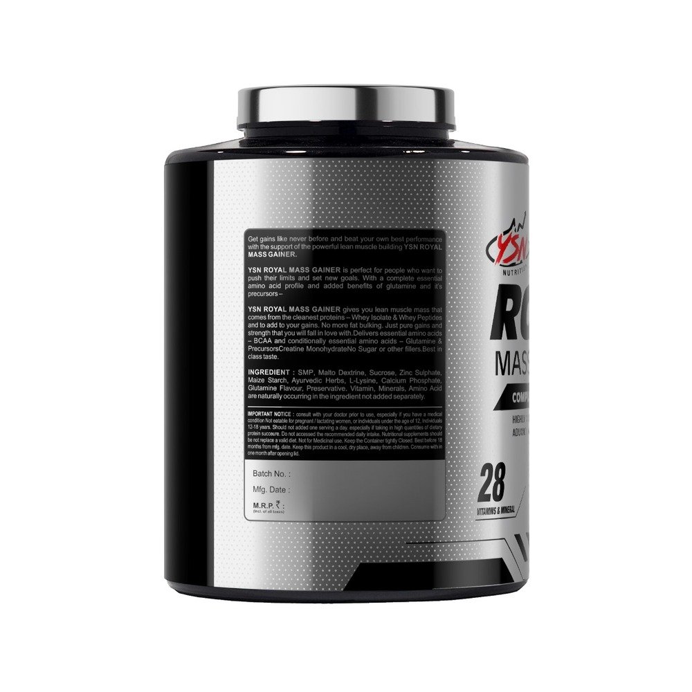 YSN Nutrition Royal Mass Gainer, 3000gm - Image 3